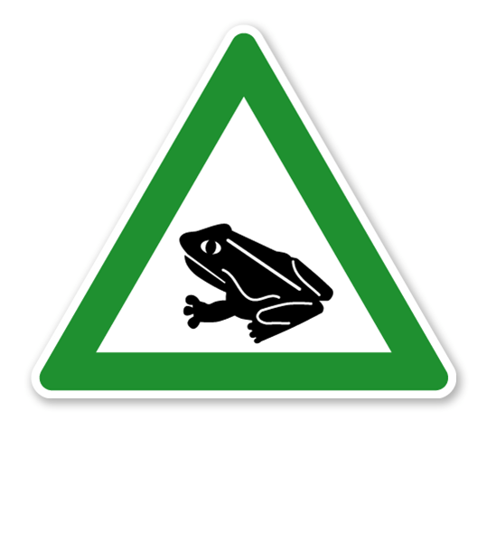 Verkehrsschild Krötenwanderung