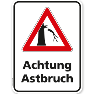 Hinweisschild Achtung Astbruch - WH